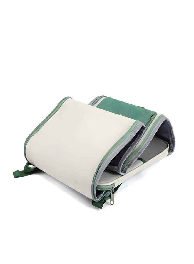 Schmick Pet Carrier Backpack for Cats & Dogs - Foldable Travel Bag for Pets | Portable Pet House | Comfortable & Breathable (Turquoise) - Image 5